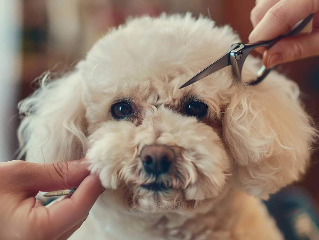 Groomer at work